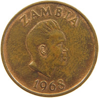 ZAMBIA 2 NGWEE 1968 #s105 0311 - Zambie