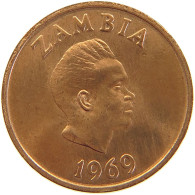 ZAMBIA NGWEE 1969 #s105 0603 - Zambie
