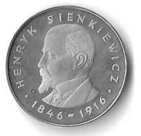 100 Zl  1977 (Ag) Hendryk Sienkiewicz 1846-1916 - Poland