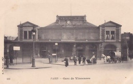 PARIS           GARE  DE VINCENNES              PRECURSEUR - Nahverkehr, Oberirdisch