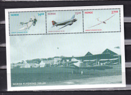 NORWAY-2012.- AIRCRAFT-BLOCK-MNH. - Unused Stamps