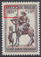 BELGIQUE - 1941 - MNH/***- LUXE - TACHE DANS LE 3 DE GAUCHE - COB 591 LV2 - Lot 26028 - 1931-1960