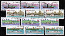 ⁕ Poland / Polska 1979 ⁕ Polen Transport, Ships, 150th Of Steam Shipping On The Vistula Mi.2633-2636 X3 ⁕ 12v MNH - Nuevos