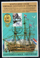 NETHERLANDS PAESI BASSI HOLLAND NEDERLAND OLANDA 1990 DUTCH EAST INDIA CO. SHIP 60c MAXI MAXIMUM CARD - Cartes-Maximum (CM)