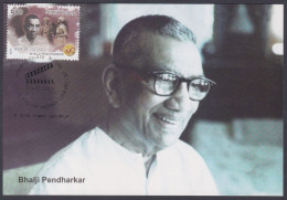 Inde India 2013 Maximum Max Card Bhalji Pendharkar, Silent Film Director, Producer,  Bollywood Indian Hindi Cinema, Film - Covers & Documents