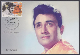 Inde India 2013 Maximum Max Card Dev Anand, Actor, Writer, Director, Bollywood, Indian Hindi Cinema, Film - Lettres & Documents