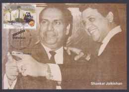 Inde India 2013 Maximum Max Card Shankar Jaikishan, Music Composer, Musician, Bollywood, Indian Hindi Cinema, Film - Brieven En Documenten