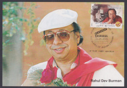 Inde India 2013 Maximum Max Card R.D. Burman, Music Director, Actor, Musician, Artist, Bollywood, CInema, Film, Movies - Lettres & Documents