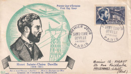 FDC 1955  SAINTE -CLAIRE DEVILLE - 1950-1959