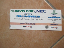 6 Dicembre 1998 DAVIS Cup By NEC Finale Italia Svezia Fila Forum Settore Gradinate - Sonstige & Ohne Zuordnung