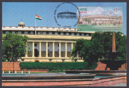 Inde India 2007 Maximum Max Card Commonwealth Parliamentary Conference, Parliament Building - Storia Postale