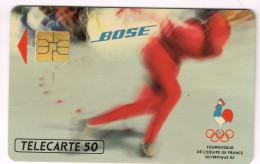 France French Telecarte Phonecard PRIVEE PUBLIQUE EN715A  BOSE ACCOUSTIQUE PATINAGE NUMEROTEE SIGNEE UT BE - Phonecards: Private Use