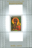 BURUNDI 1995 - Noël - Madones - La Vierge Noire - BF - Nuovi