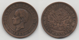 + HAITI  + 20  CENTIMES  1863  + - Haïti