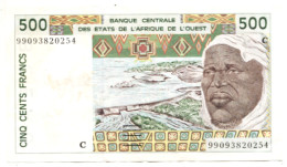 De La Reunion :  Billet De 500 F CFA (Etats De L'Afrique De L'ouest ) (ex AOF) - Altri – Africa