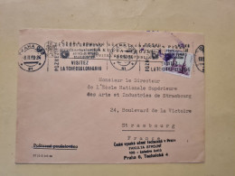 Lettre PRAHA FLAMME VISITEZ LA TCHECOSLOVAQUIE FAKULTA STROJNI - Lettres & Documents