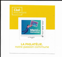 Club Philaposte Merci & Bienvenue Lettre Verte La Philatélie Notre Passion Commune Classeur Rouge - Nuovi