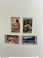 POLYNÉSIE FRANCAISE 1958 4v Neuf Cote 85,50€ MNH ** YT PA 1 - PA4 Mi 10 - 13 FRENCH POLYNESIA FRANZOSISCH POLYNESIEN - Ongebruikt