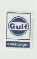 Spaarzegel Tankstation GULF Nederland (NL) - Gebührenstempel, Impoststempel