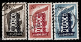 Luxembourg 1956 Yvert 514-16, Europa Cept. - Cancelled - Gebraucht
