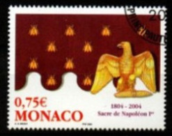 MONACO   -   2004 .   Y&T N° 2443 Oblitéré.  Manteau  /   Napoléon 1er  /  Aigle / Abeilles. - Used Stamps