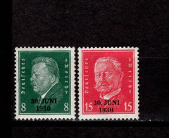 Deutsches Reich 444 - 445 Abzug Der Besatzungstruppen  MNH Neuf ** - Nuevos