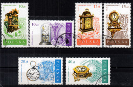 ⁕ Poland / Polska 1988 ⁕ Antique Clocks Mi.3142-3147 ⁕ 6v Used - Used Stamps