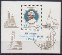 ⁕ Poland / Polska 1987 ⁕ Visit Of Pope John Paul II. Mi.3101 Block 103 ⁕ Used - Oblitérés