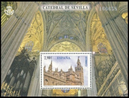 España 2012 Edifil 4719 Sello ** HB Catedral De Sevilla UNESCO Patrimonio Mundial Humanidad Michel BL220 Yvert F4397 - Neufs