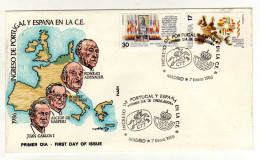 Enveloppe 1er Jour EUROPA ESPAGNE ESPANA Oblitération MADRID 07/01/1986 - FDC