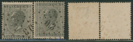 émission 1865 - N°17 Et 17A Obl Ambulant Pt O.3 (Gand-Mouscron) - 1865-1866 Profiel Links