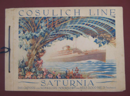 Buch Informations-Dokumentation Cosulich Line "Saturnia" - Transporte