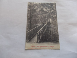 CHAOURCE ( 10 Aube ) LE BOIS  DE LA CORDELIERE  LA PASSERELLE  ANIMEES  1912 - Chaource