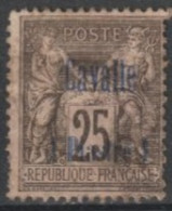 CAVALLE - 1893 - YVERT N°6 OBLITERE - COTE = 25 EUR - Oblitérés