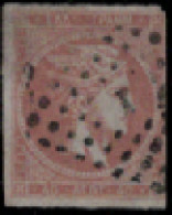 Grece N° 0022A L De V S Gris Rose 40 L (chiffre 40 Au Verso) Lire Description - Used Stamps