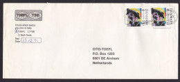 Denmark: Cover To Netherlands, 1991, 2 Stamps, Map, Europa, CEPT, Europe (minor Creases) - Covers & Documents