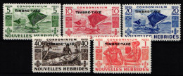 Neue Hebriden Portomarken 41-45 Postfrisch Franz. Ausgabe #NH396 - Vanuatu (1980-...)