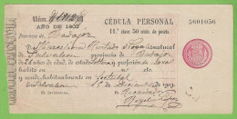 Badajoz - Cédula Personal - Banco - Extremadura - Portugal - España - Chèques & Chèques De Voyage