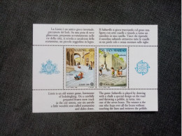 SAINT MARIN. 1989. Bloc 15 NEUF ++. " Europa / Jeux D'enfants " Côte YT 2017 : 30,00 € - Blocks & Sheetlets