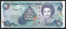 Cayman Islands 2001 Banknote $1 Dollar P-26b Prefix C/3, De La Rue, London, F/VF - Canada