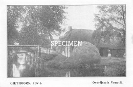 Prent - Overijssels Venetië - Giethoorn   - 8.5x12.5 Cm - Giethoorn