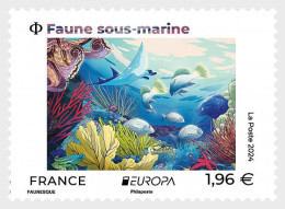 France 2024 Europa CEPT Underwater Fauna Stamp MNH - 2024