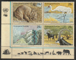 UNO New York 1993, Postfris MNH, Birds, Animals - Unused Stamps