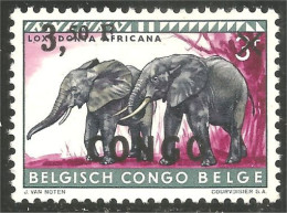 AS-60a Congo Surcharge 3f50 Elephant Elefante Norsu Elefant Olifant MNH ** Neuf SC - Elefantes