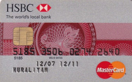 INDONESIA - HSBC Bank MasterCard, Used - Cartes De Crédit (expiration Min. 10 Ans)