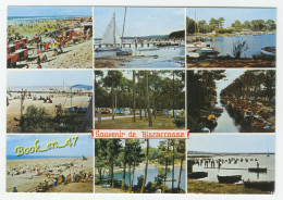 {92022} 40 Landes Biscarrosse , Multivues ; Grande Plage , Plages : Maguide Ispe , Camping , Canal De Navarrosse - Biscarrosse