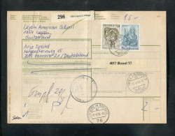"SCHWEIZ" 1988, Auslandspaketkarte Ex Leysin Village Nach Hannover, Frankatur ! (B2042) - Brieven En Documenten