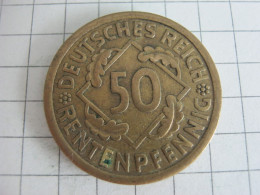 Germany 50 Rentenpfennig 1924 G - 50 Rentenpfennig & 50 Reichspfennig