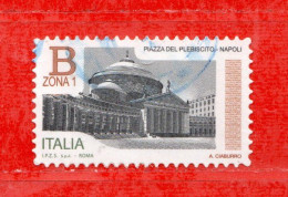 Italia ° -  2016 - Piazze D'Italia - Piazza Del PLEBISCITO. NAPOLI. € 1,00.  Unif. 3761 - 2011-20: Oblitérés