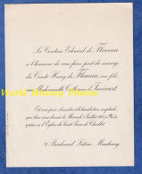 Faire Part Ancien De 1905 - PARIS - Mariage Comte Henry De FLEURIEU & Catherine D' IMECOURT - Comtesse Edouard - Hochzeit